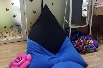 Ghế lười hạt xốp hình thuyền size M