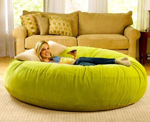 Ghế lười hạt xốp hình trụ size XL