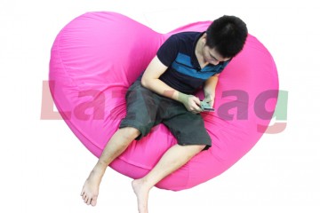 Ghế lười hạt xốp hình trái tim size L