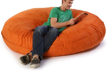 Ghế lười hạt xốp hình trụ cho mùa đông ấm áp