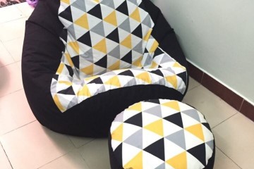 Bộ ghế lười hạt xốp hình quả lê