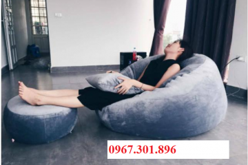 Ghế lười hạt xốp hình trụ – nội thất tiện nghi