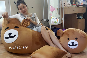 Ghế lười hạt xốp hình gấu Bear