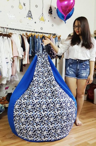 Ghế hạt xốp hình quả lê L15