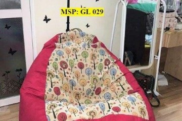 Ghế lười dáng lê thổ cẩm pha GL 029 (L)