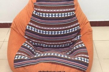 Ghế lười hình quả lê gấm pha GL 028 (L)