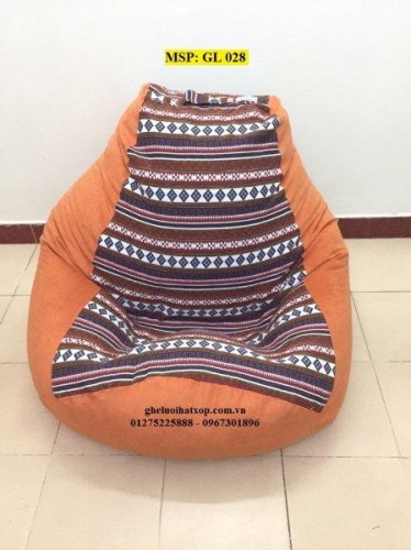 Ghế lười hình quả lê gấm pha GL 028 (L) (6)