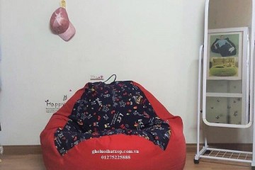 Ghế lười hạt xốp dáng lê Size XL GL 023