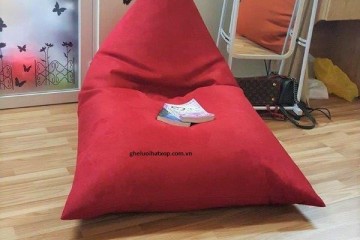 Ghế hạt xốp dáng thuyền đỏ GL T001 (L)