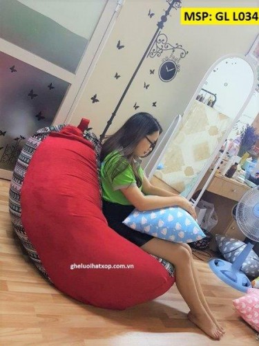 Ghế lười dáng lê thổ cẩm pha GL L034 (L) (2)