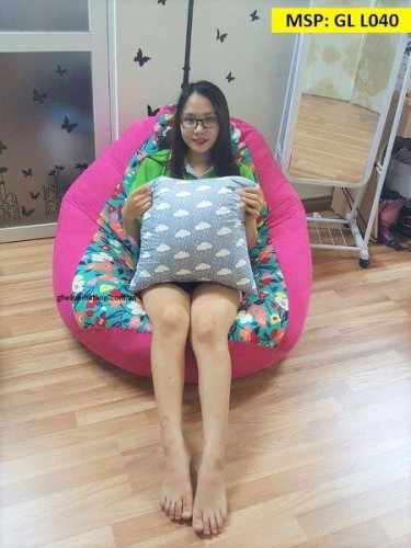 Ghế lười hạt xốp dáng quả lê GL L040