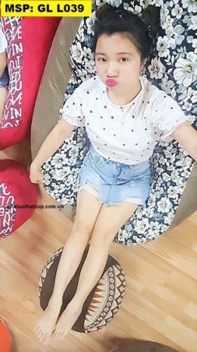 Ghế hạt xốp dáng lê hoa trắng GL L039 (L) (1)