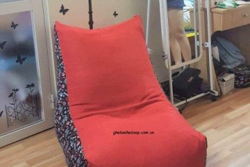 Ghế hạt xốp dáng sofa họa tiết GL SF001