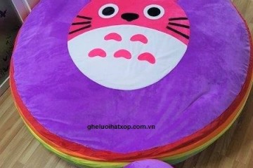 Ghế lười hạt xốp hình tròn nhung GL T005 (XXL)