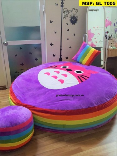 Ghế lười hạt xốp hình tròn nhung GL T005 (XXL) (4)