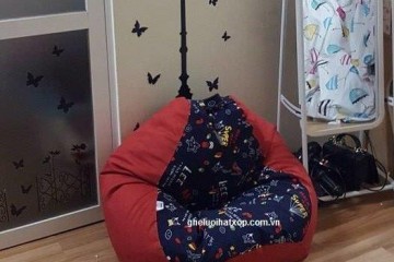 Gối hạt xốp dáng lê size S GL L003 cho bé