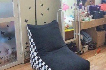 Ghế hạt xốp dáng sofa cotton pha GL SF004