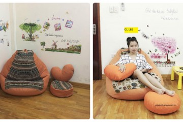 Sắc cam rộn ràng chào đón thu sang tại ghế lười BABYKID.VN