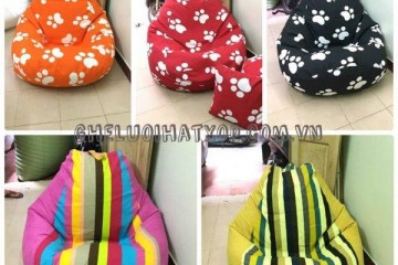 Mẫu ghế lười dáng lê chất thô dày Hàn Quốc BABYKID