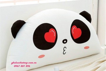 Gối tựa đầu giường Panda Love GĐ011