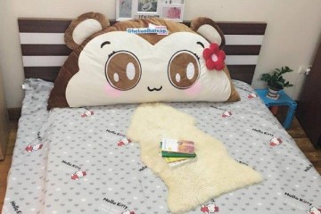 Gối tựa đầu giường BBK hình khỉ  GDD008 (M)