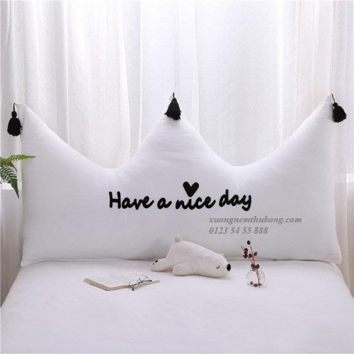 Gối tựa đầu giường vương miện