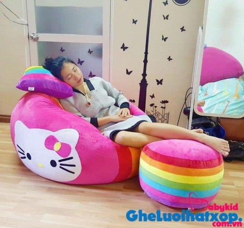 Ghế lười hình tròn phối 7 màu - Kitty GL T093 (1)