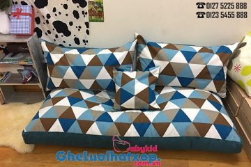 Set gối hạt xốp sofa chữ nhật tam giác thô Hàn SF010