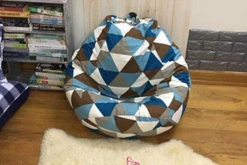 Ghế lười hạt xốp hình quả lê tam giác GL L140 [S]