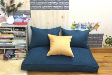 Set ghế lười sofa chữa nhật xám 120cm SF013