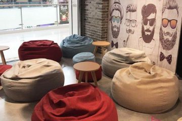 Xu hướng trang trí gối lười xốp cho quán cafe