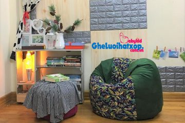 Ghế lười hình giọt nước cỏ dại pha xanh GL L159 [M]