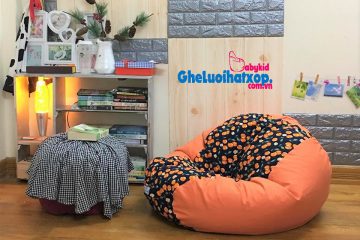 Gối lười hình giọt nước cherry pha cam GL L157 [M]