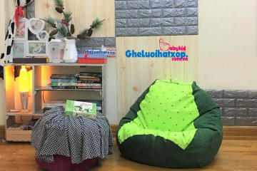 Gối xốp dáng quả lê họa tiết cốm mèo GL L146 [S]