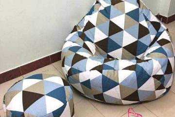 Bộ ghế lười dáng lê tam giác xanh GL L184