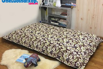Ghế lười chữ nhật hoa pha xanh GL CN001