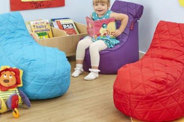 Để trẻ vui chơi và học tập AN TOÀN mà không cần CẤM ĐOÁN – ghế lười hạt xốp