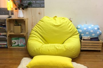 Ghế xốp dáng lê vàng thô chun GL L198 (L)