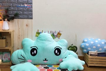 Gối tựa đầu giường hình mây xanh GĐ012 (L)