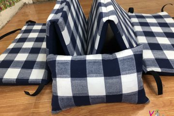 Đệm gấp văn phòng vỏ bọc cotton cao cấp DG011 – cấu tạo 2 lớp