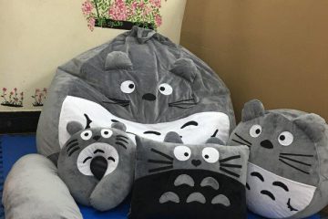 Ghế lười cao cấp: Ghế lười Totoro xám GL L211