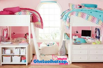 Kết hợp giường tầng & ghế lười – Tiết kiệm không gian phòng ngủ cho bé