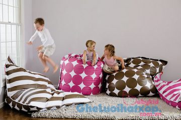 Phòng bé cực Kute và ấm áp với thảm trải sàn