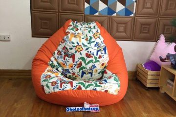 Ghế lười hạt xốp Babykid hình quả lê GL L248