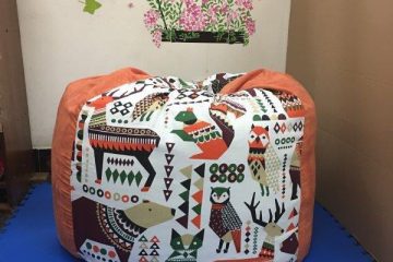 Ghế lười hạt xốp cao cấp chất thô canvas + da lộn GL L223