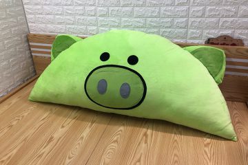 Gối tựa đầu giường Lợn xanh GĐ018