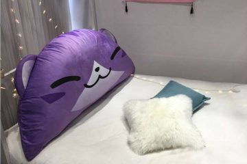 Gối tựa đầu giường Tím Hồ Ly GĐ019