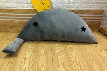 Gối tựa đầu giường Voi xám tai vàng GĐ020