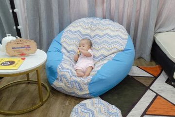 Gối lười Babykid họa tiết thổ cẩm vải thô nhật GL L101