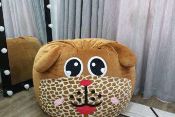 Ghế lười hạt xốp Babykid hình thú vải nhung cao cấp GL L 108 ( L )